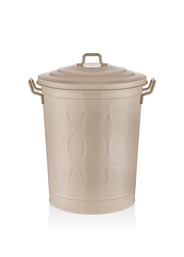 Prism – Laundry Basket Caramel – Galvanized Steel & Rust - Resistant – 60L (55x47x41 cm) - Exporgin | Türkiye Comes to You