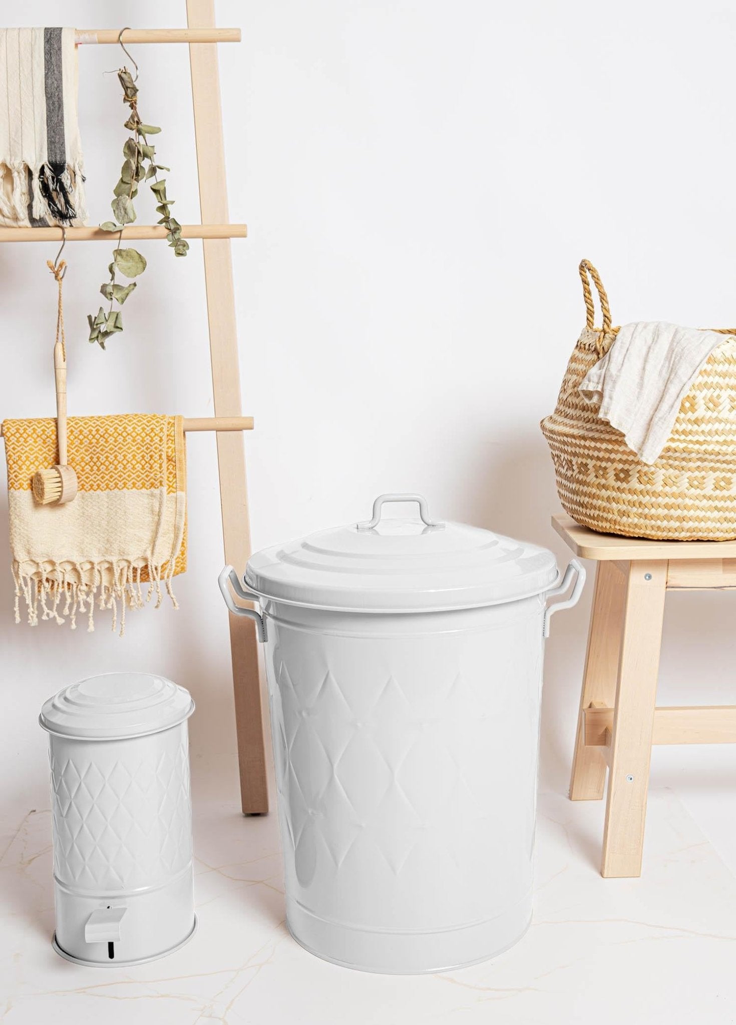 Prism Laundry Basket White - Exporgin | Türkiye Comes to You