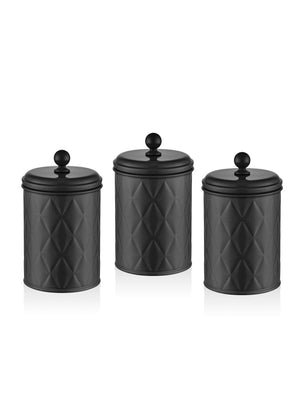 Prism Tea Sugar Coffee Jar Black 1 Lt - Exporgin - Global Shopping Site