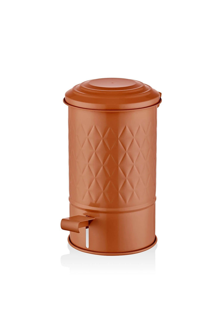Prism Trash Can Bathroom Terracotta 5 Lt - Exporgin - Global Shopping Site