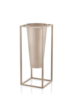 Prism Vase & Flowerpot Caramel 70x30x30 cm - Exporgin - Global Shopping Site
