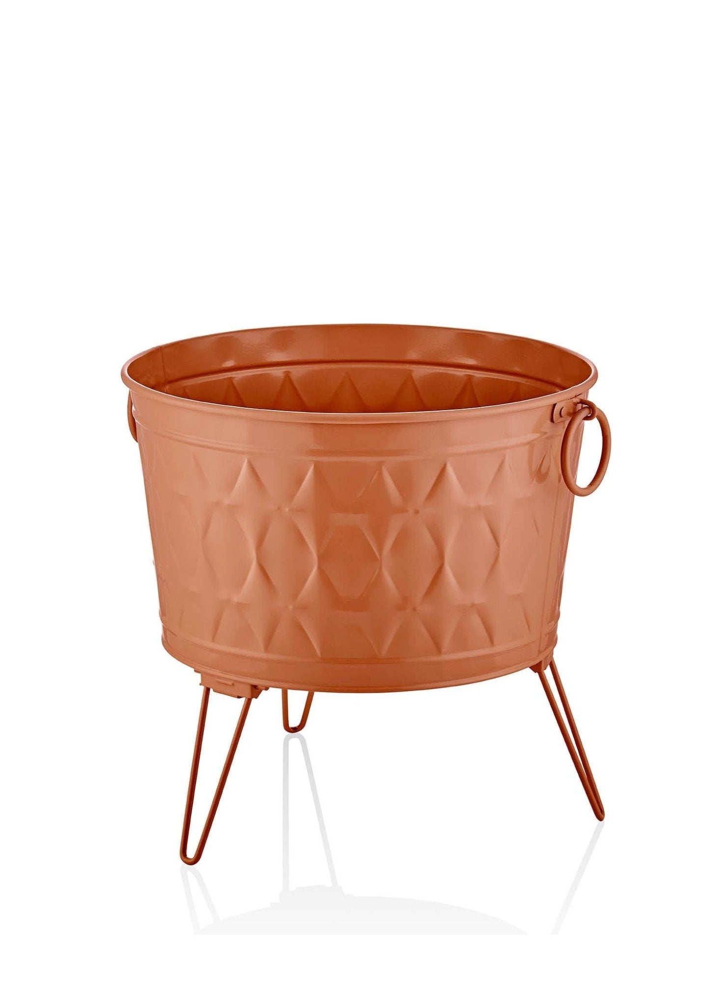Prism Vase & Flowerpot Terracotta 43x45 cm - Exporgin - Global Shopping Site