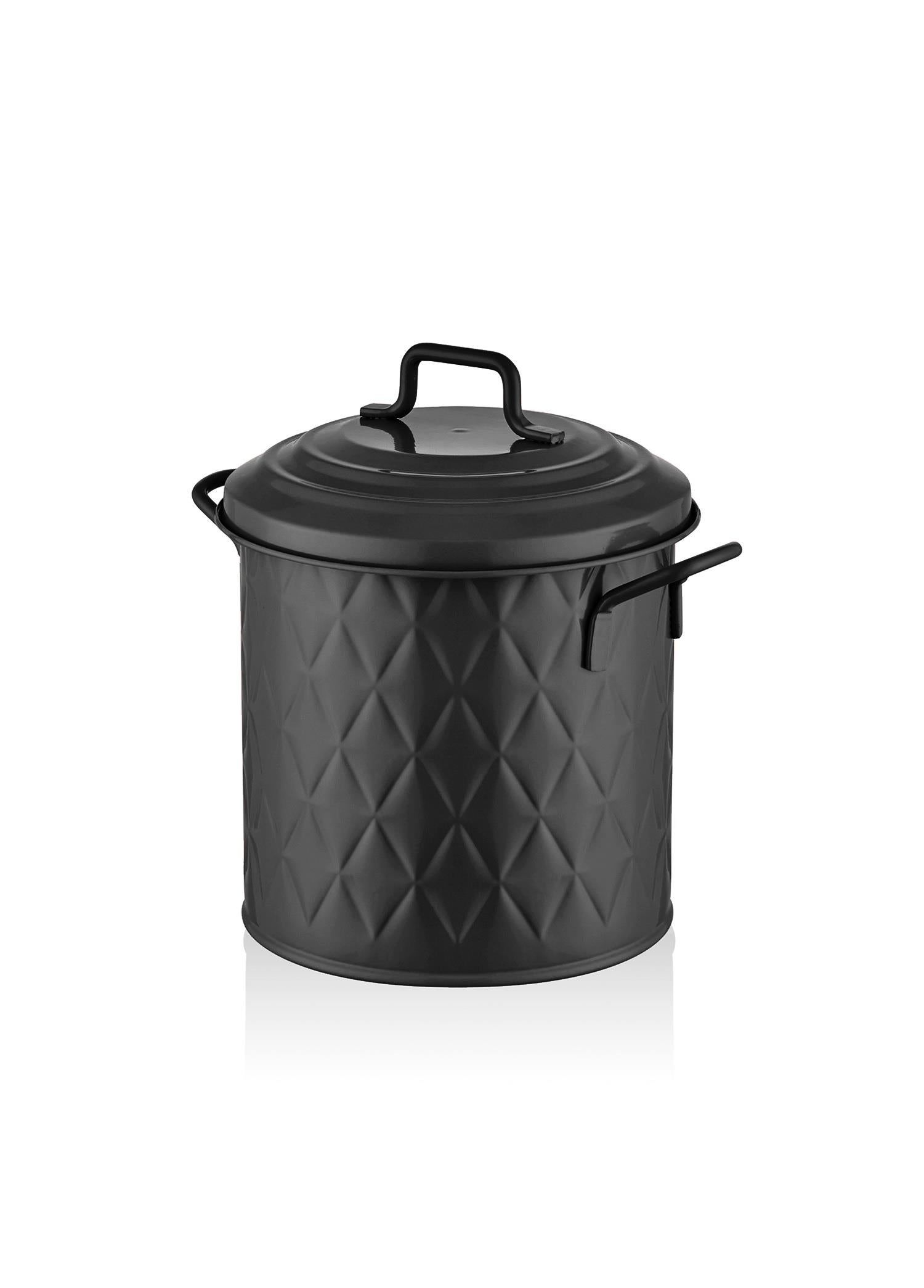 Prism Trash Can Countertop Black 4 Lt