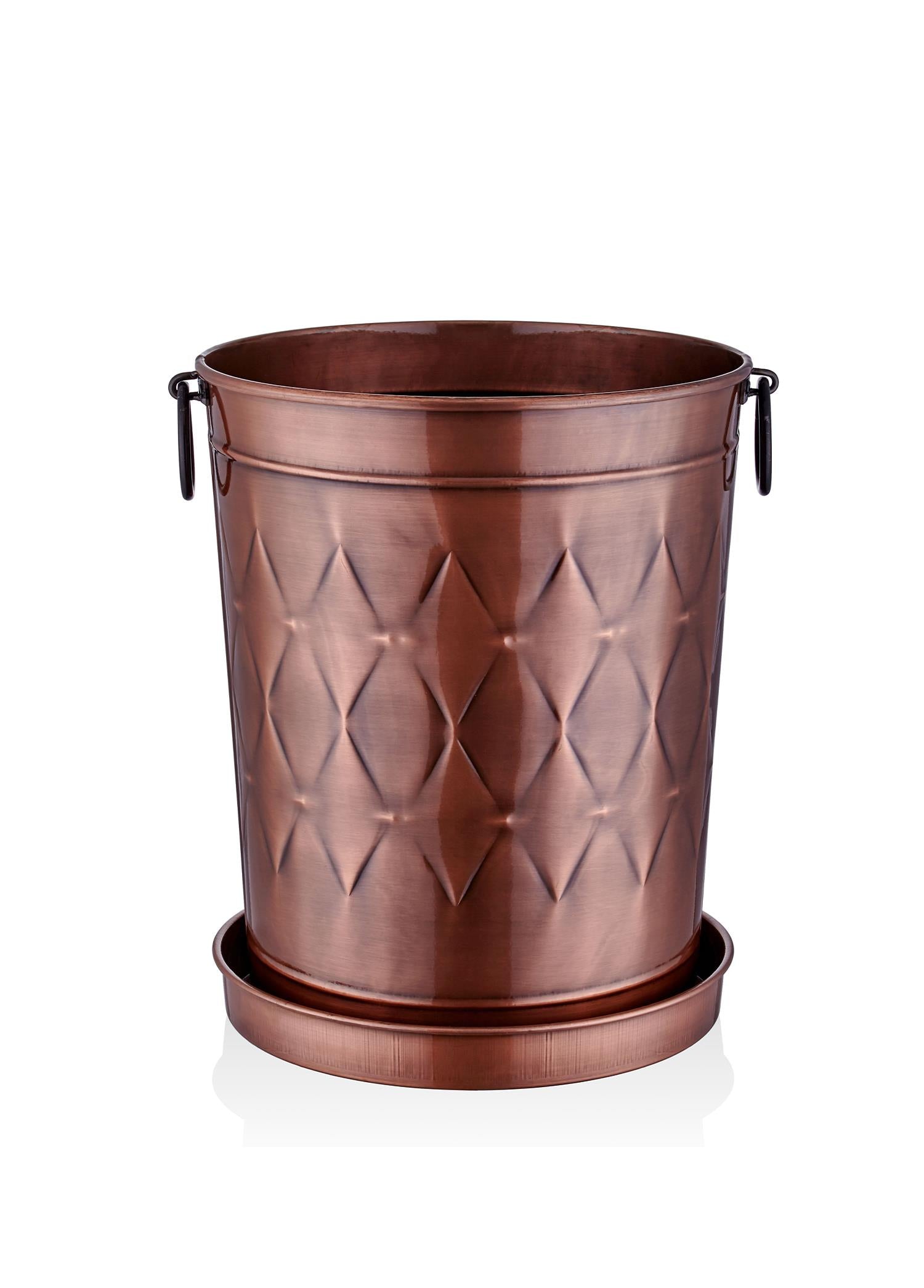 Prism Pot Copper Coating 37x31x46 cm