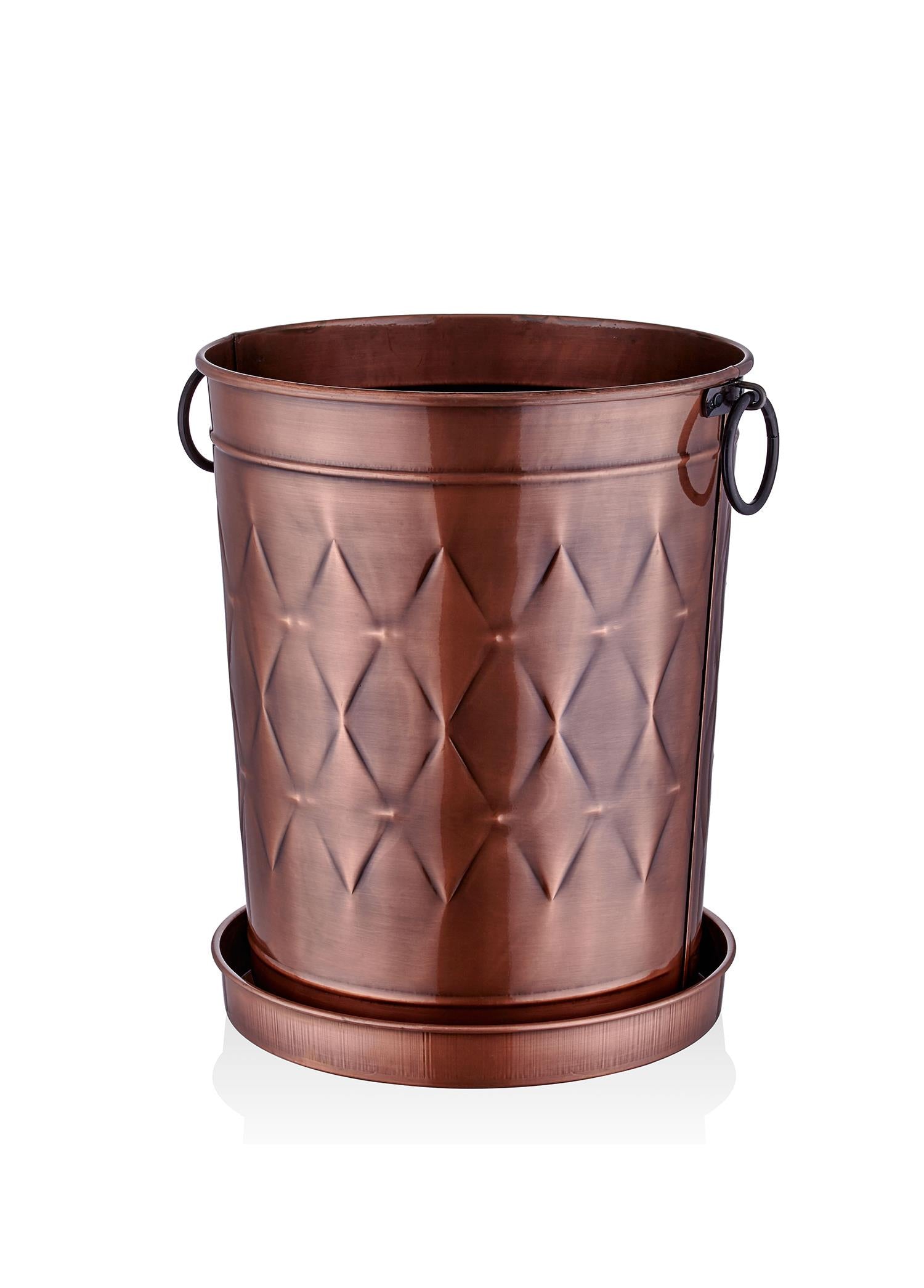 Prism Pot Copper Coating 37x31x46 cm