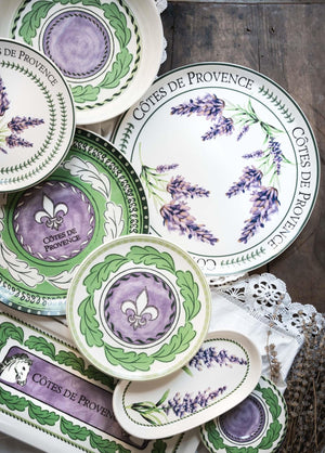 Provence Lavender Serving Plate 30 Cm PRC0005 - Exporgin - Global Shopping Site