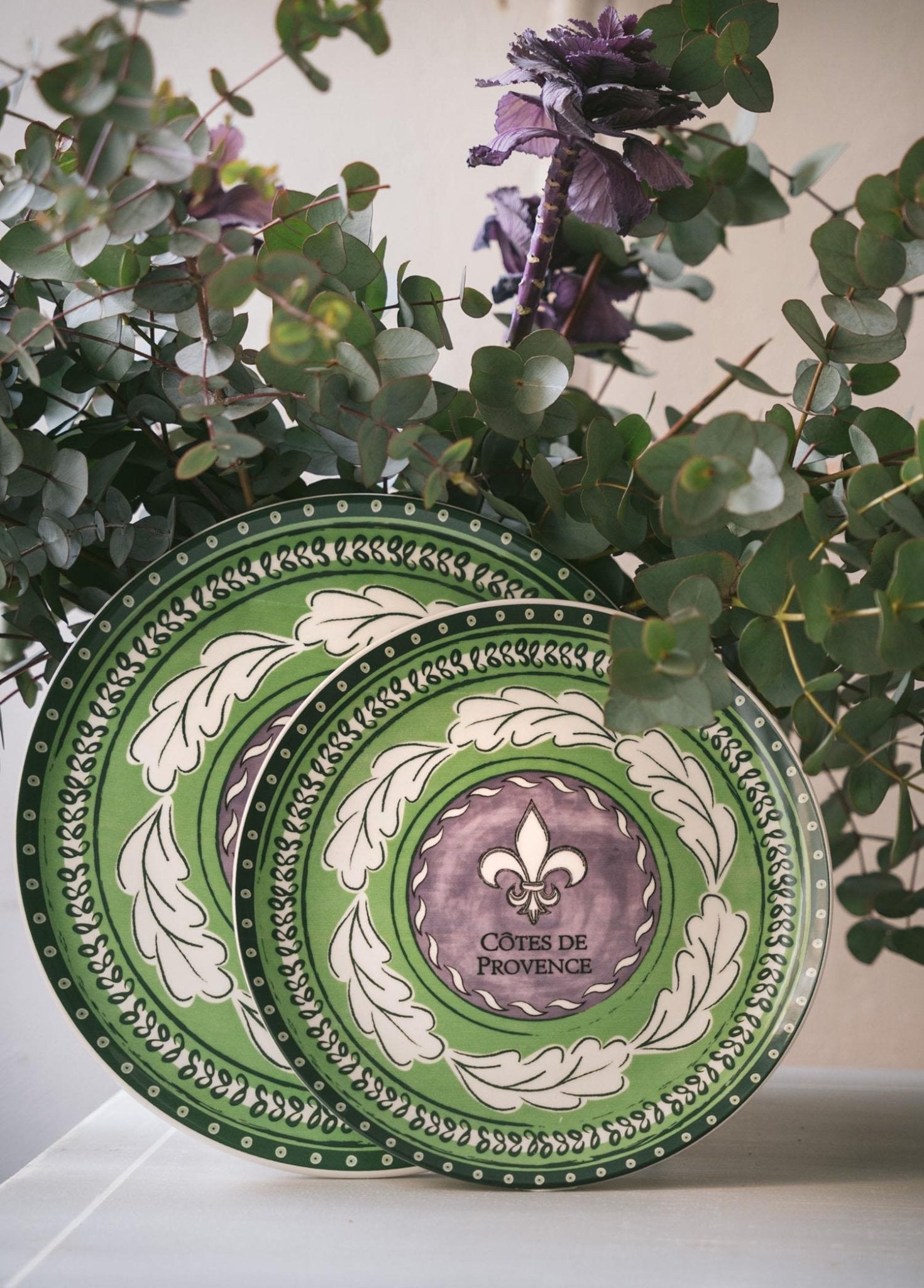 Provence-Lavendel-Servierteller-Set, 6 Stück, 26 cm, PRC03 – Exporgin – Global Shopping Site