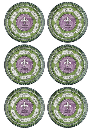 Provence-Lavendel-Servierteller-Set, 6 Stück, 26 cm, PRC03 – Exporgin – Global Shopping Site