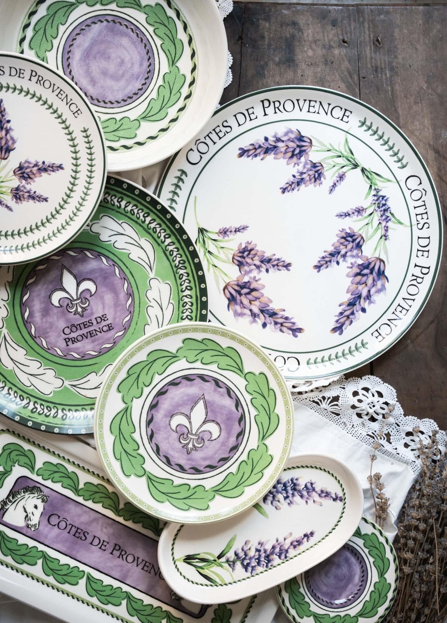 Provence Lavender Tea Plate Set of 6 13 cm - Exporgin - Global Shopping Site