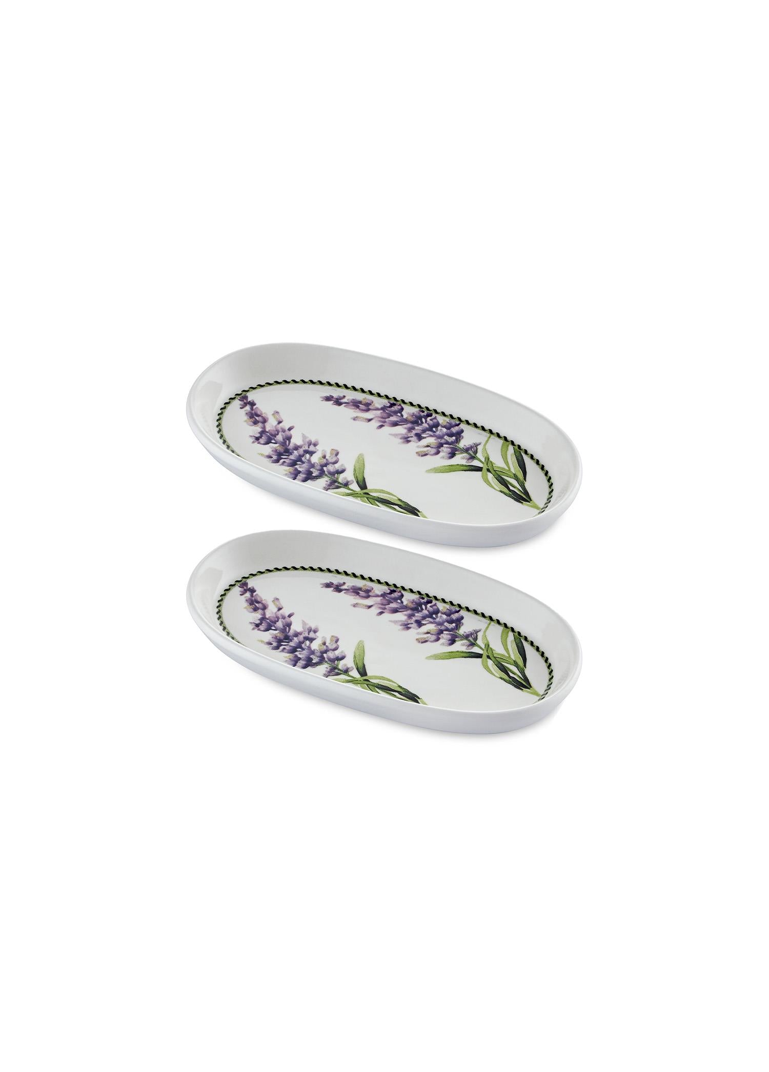 Provence Lavender Oval Service Set of 2 21 cm