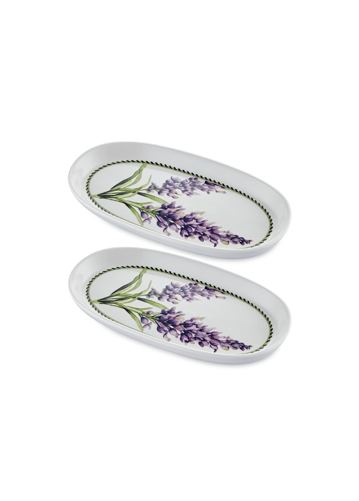 Provence Lavender Oval Service Set of 2 26 cm