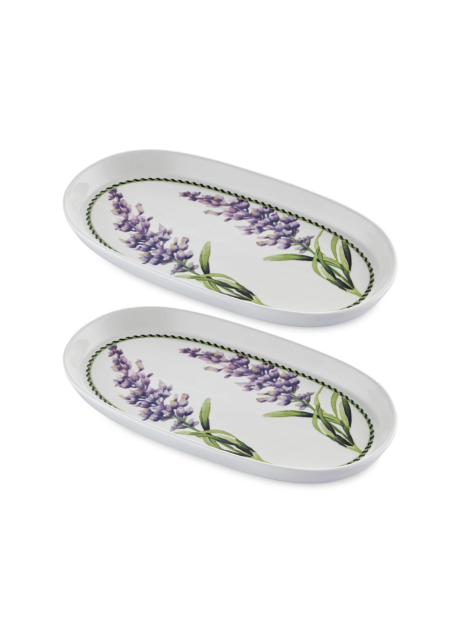 Provence Lavender Oval Service Set of 2 29 cm