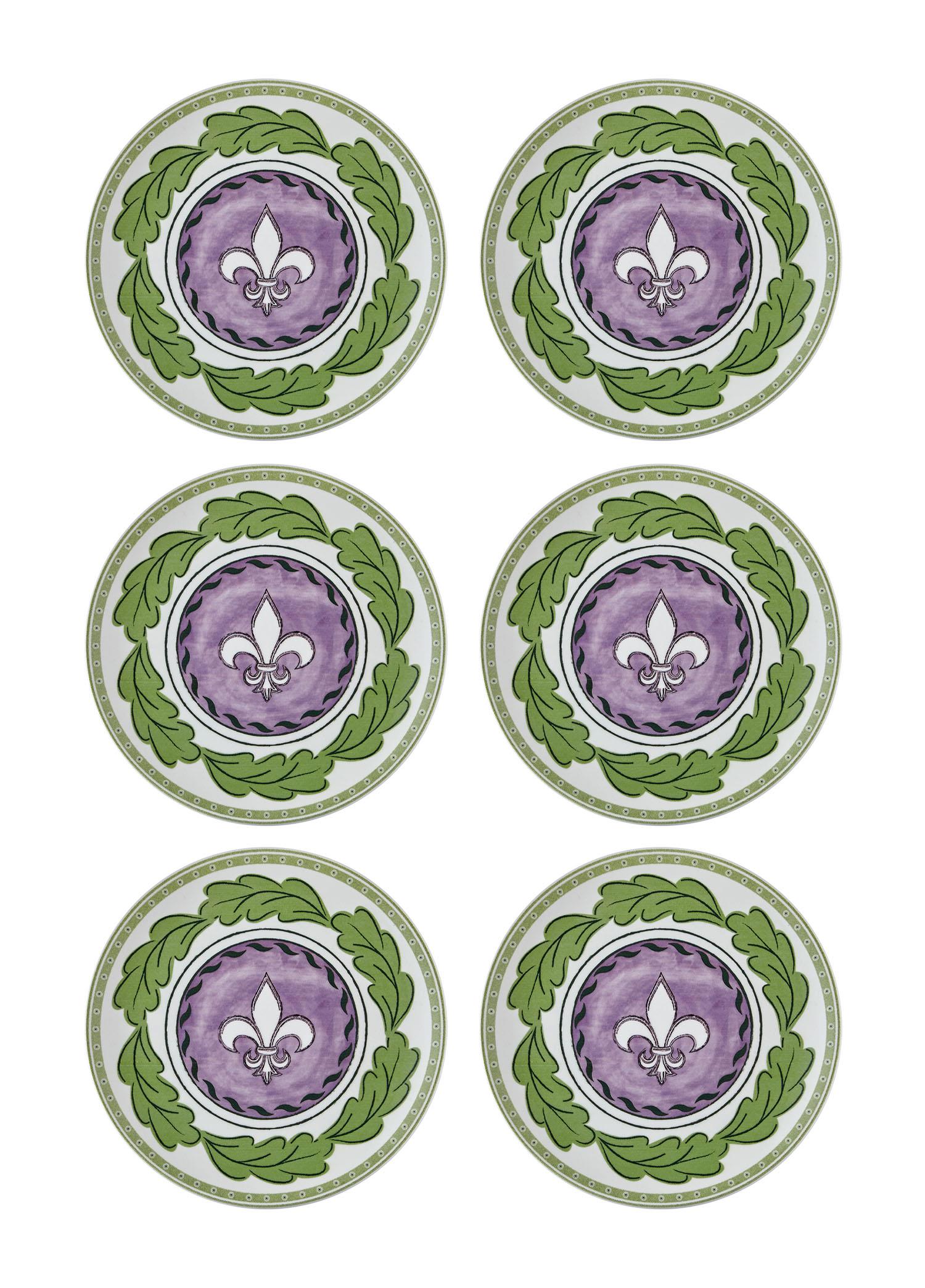 Provence Lavender Cake Plate Set of 6 19 cm PRC001