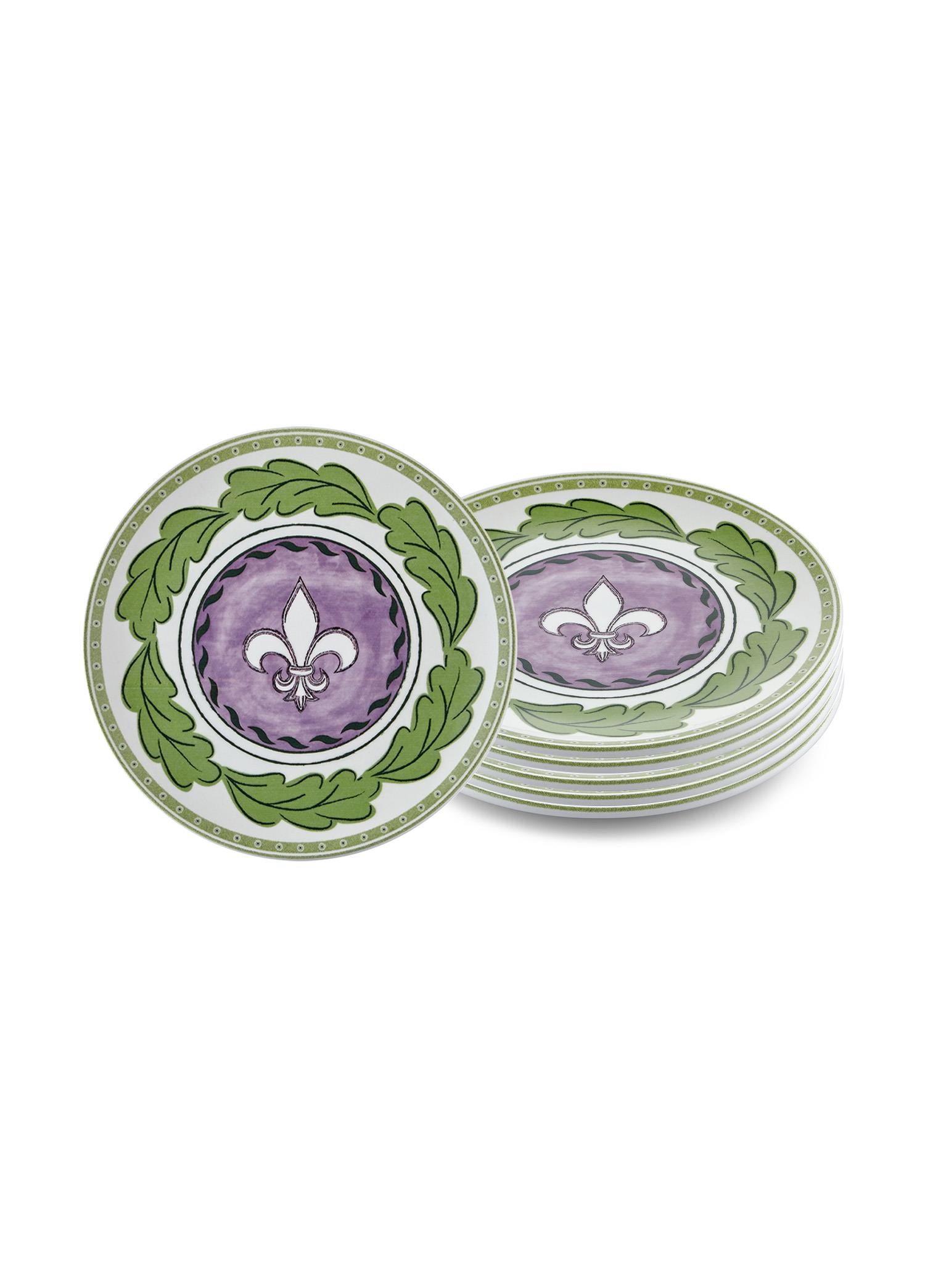 Provence Lavender Cake Plate Set of 6 19 cm PRC001