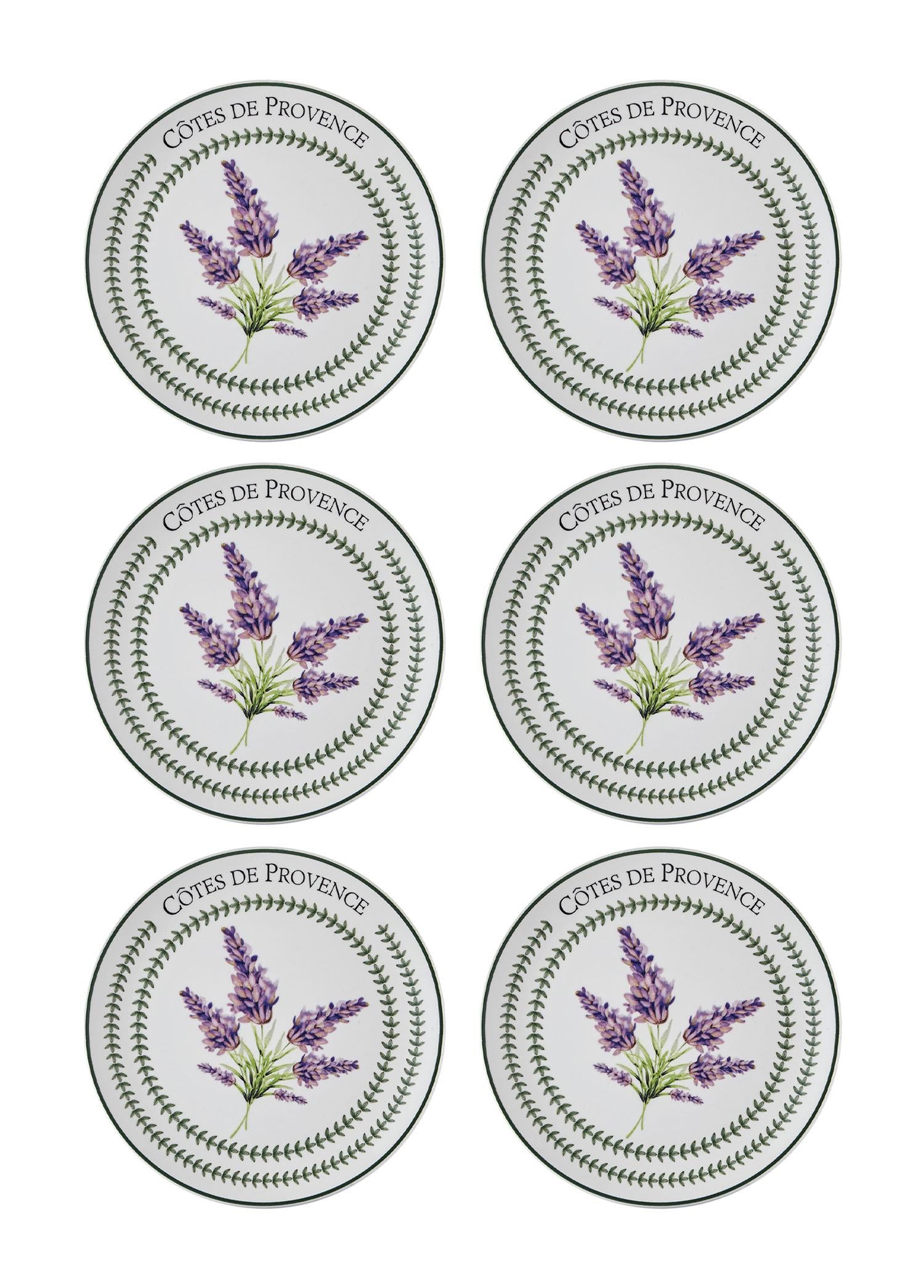 Provence Lavender Cake Plate Set of 6 19 cm PRC002