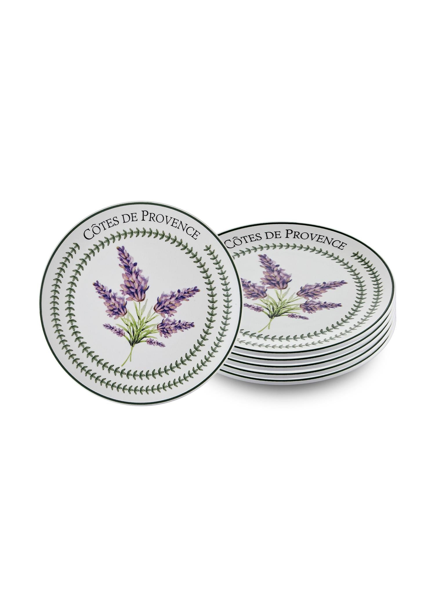 Provence Lavender Cake Plate Set of 6 19 cm PRC002