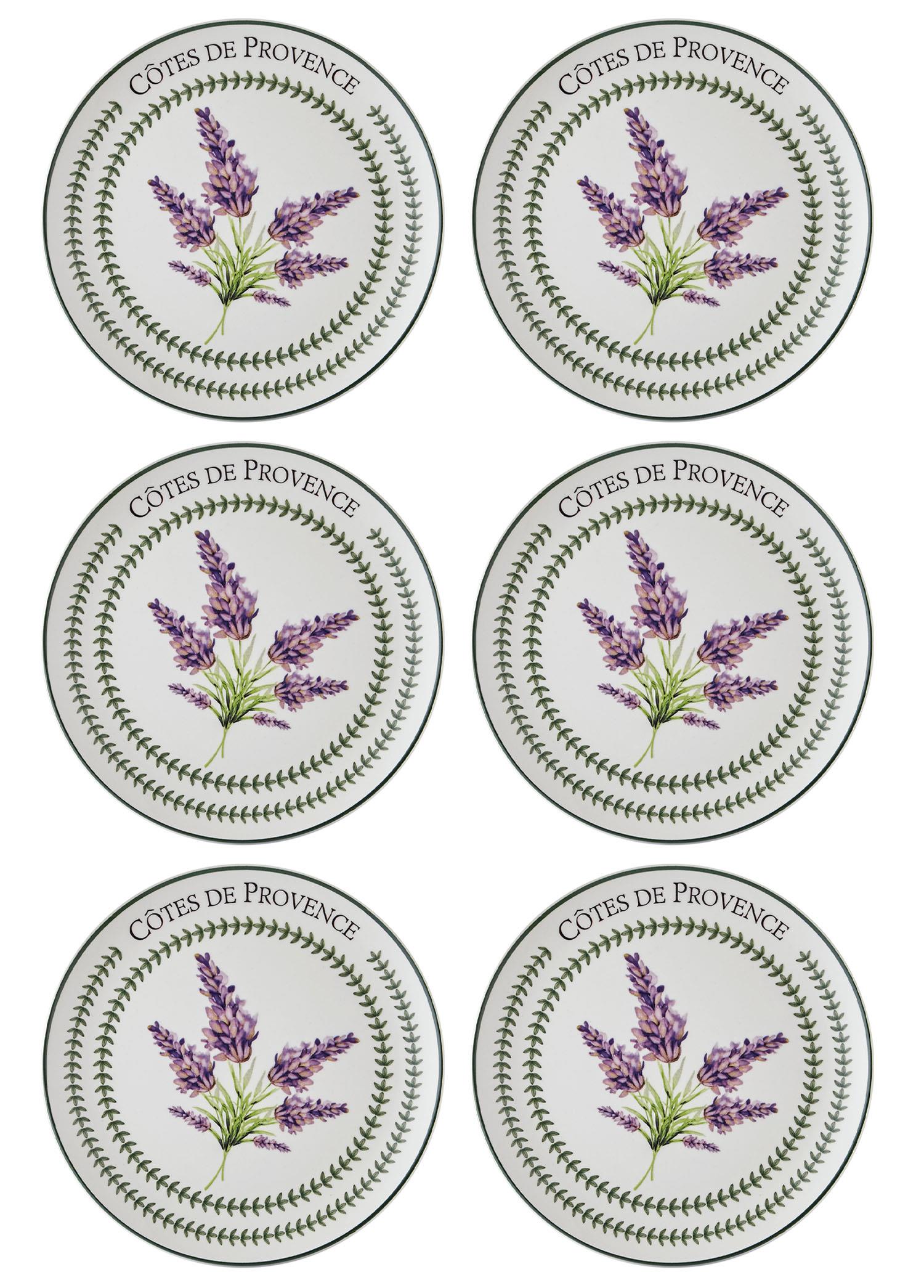 Provence Lavender Serving Plate Set of 6 26 cm PRC04