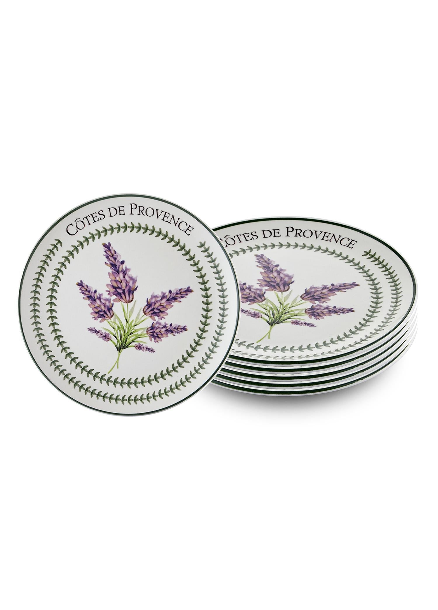 Provence Lavender Serving Plate Set of 6 26 cm PRC04