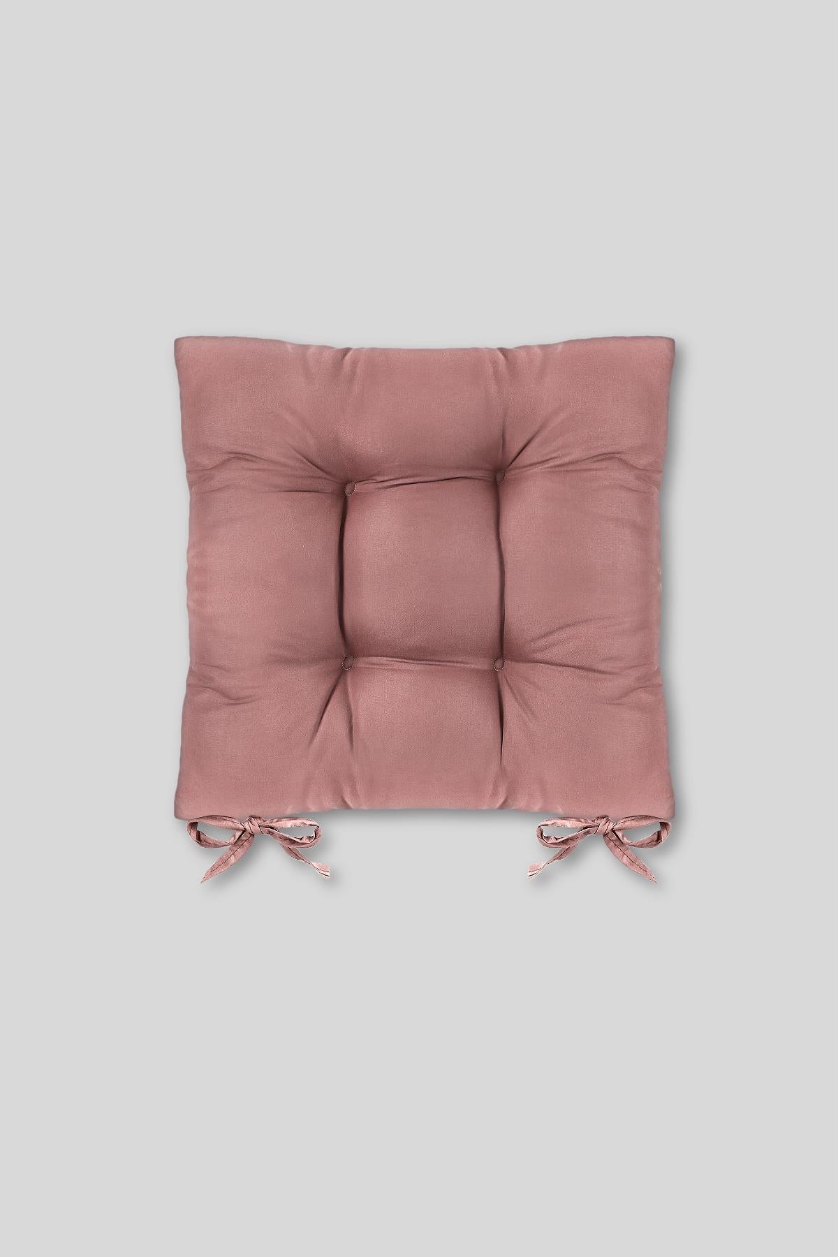 Puff soft chair cushion 4 quilted 42x42 cm pink