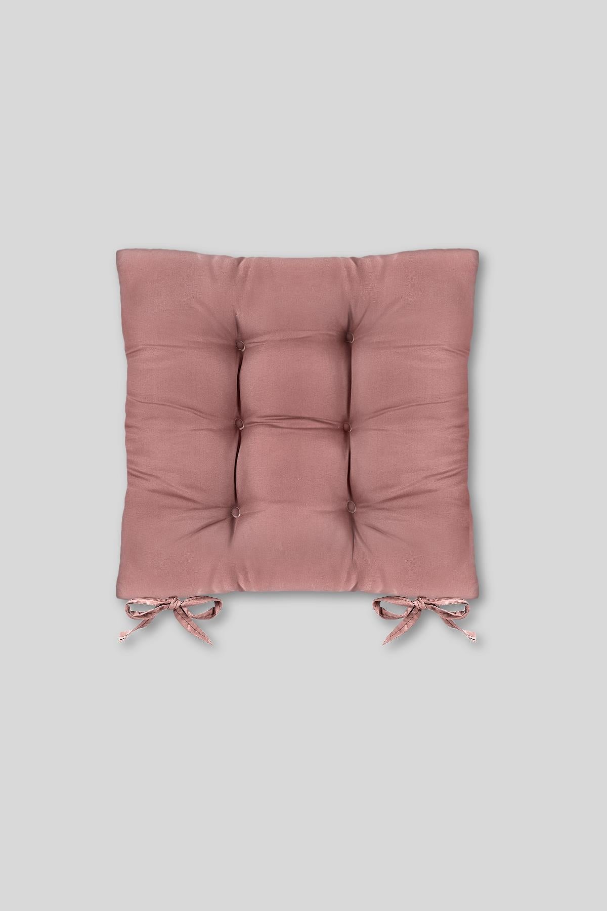 Puff soft chair cushion 6 quilted 42x42 cm pink