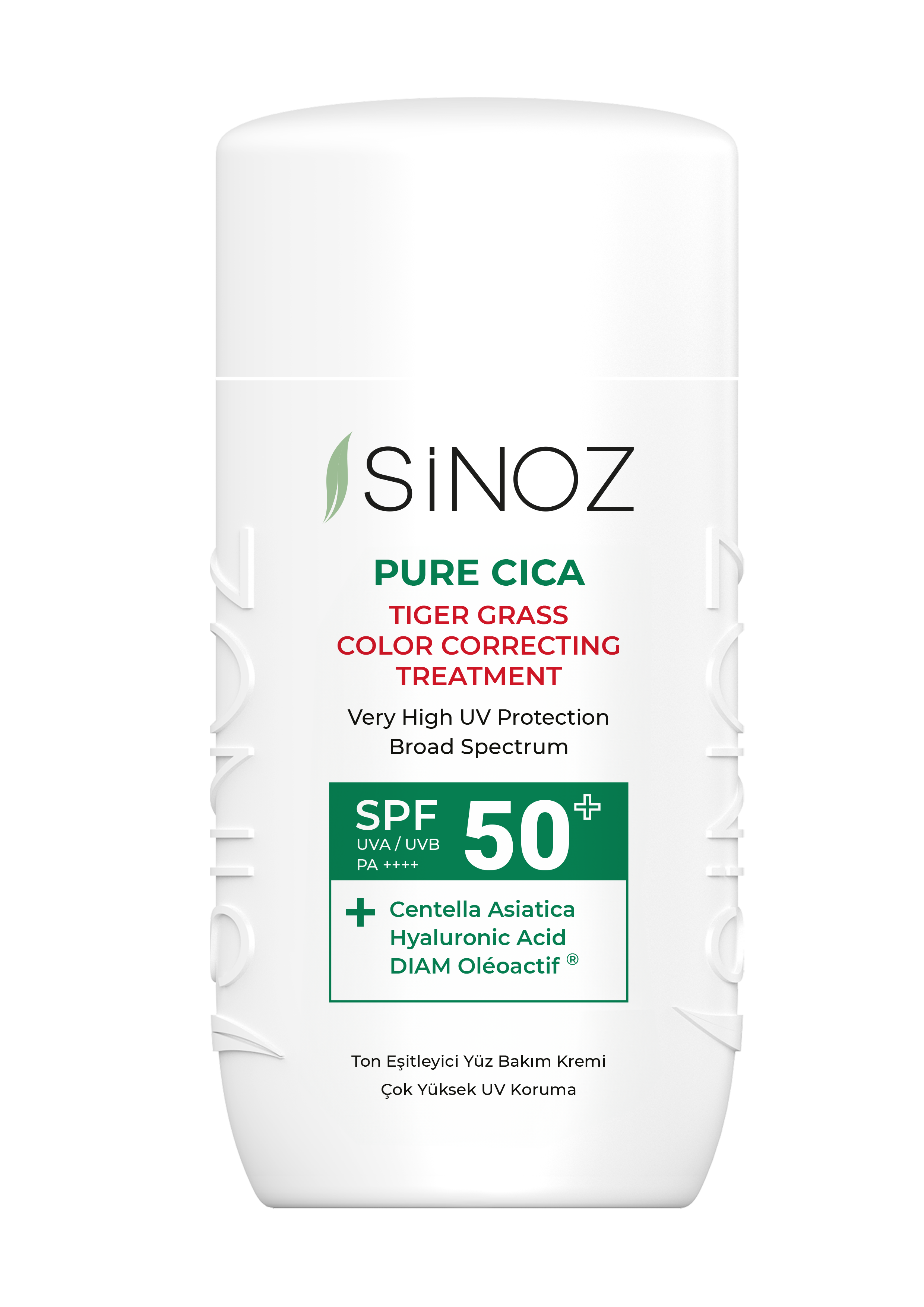 Sinoz Pure Cica Color Correcting Treatment Fluid Sunscreen SPF50+ / PA++++