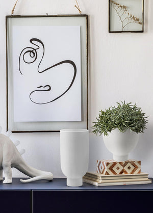 Pure Decorative Vase 13x13x29 cm - Exporgin - Global Shopping Site