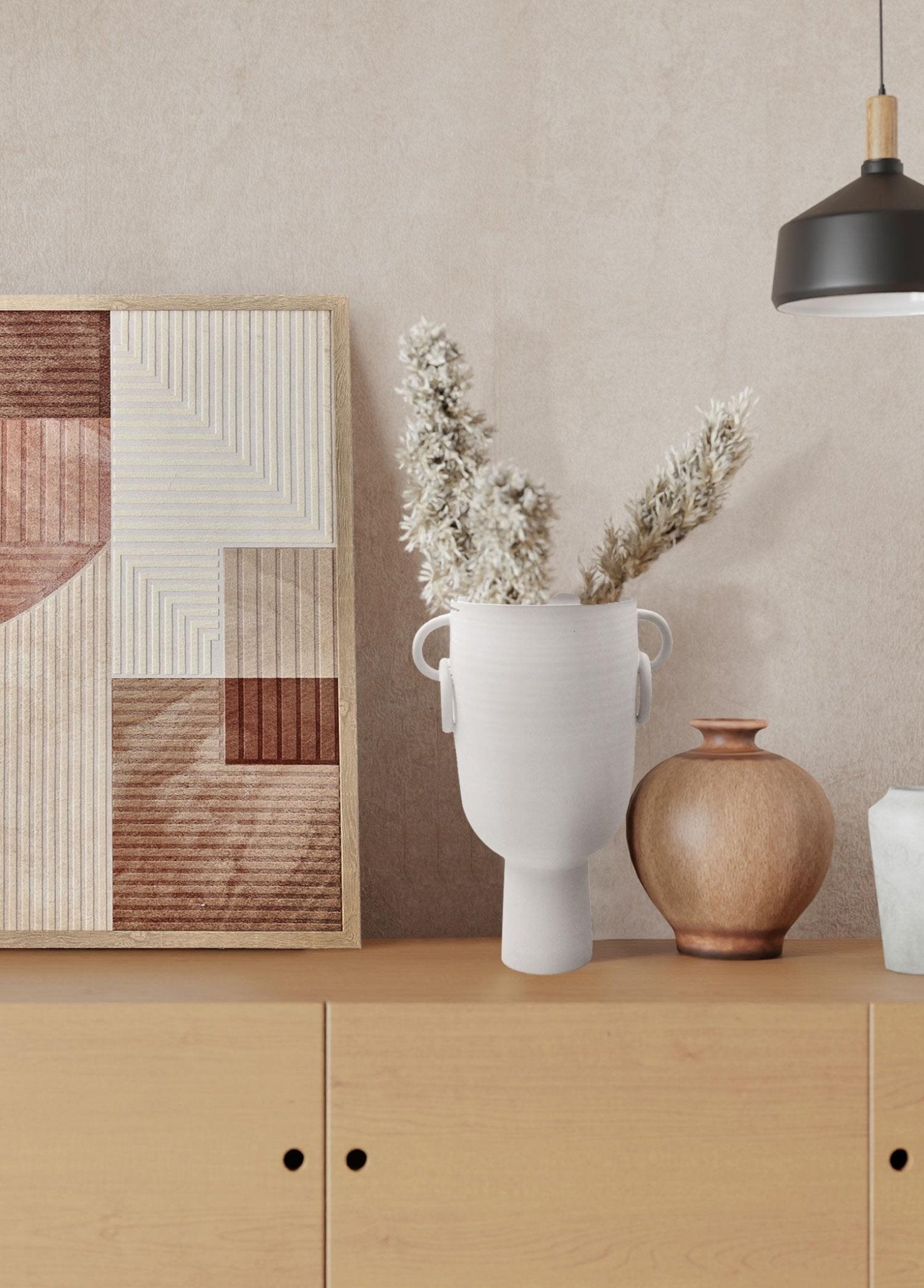 Pure Decorative Vase 22x16x34 cm - Exporgin - Global Shopping Site