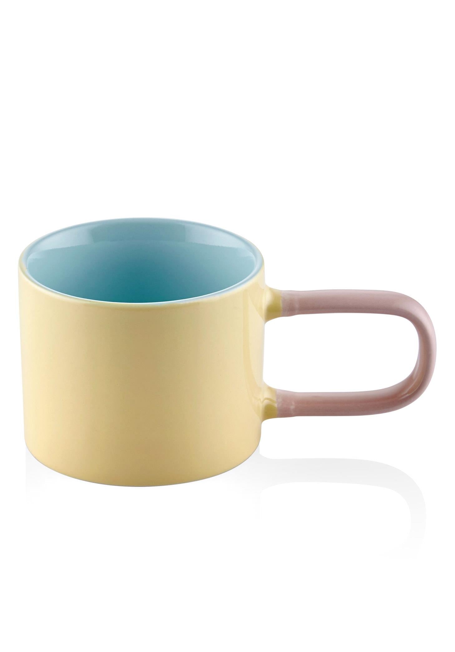 Rainbow Porcelain Mug Yellow 270 ml