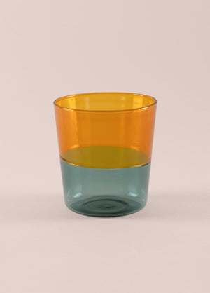 Rainbow – Water Glass Amber – Borosilicate & Heat - Resistant – 320ml (8x8x9 cm) - Exporgin - Global Shopping Site