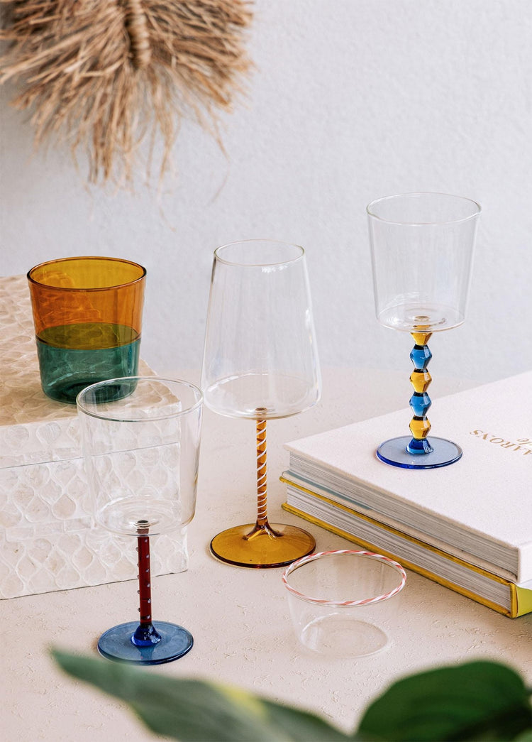 Rainbow – Water Glass Amber – Borosilicate & Heat - Resistant – 320ml (8x8x9 cm) - Exporgin - Global Shopping Site