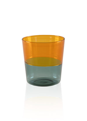 Rainbow – Water Glass Amber – Borosilicate & Heat - Resistant – 320ml (8x8x9 cm) - Exporgin - Global Shopping Site