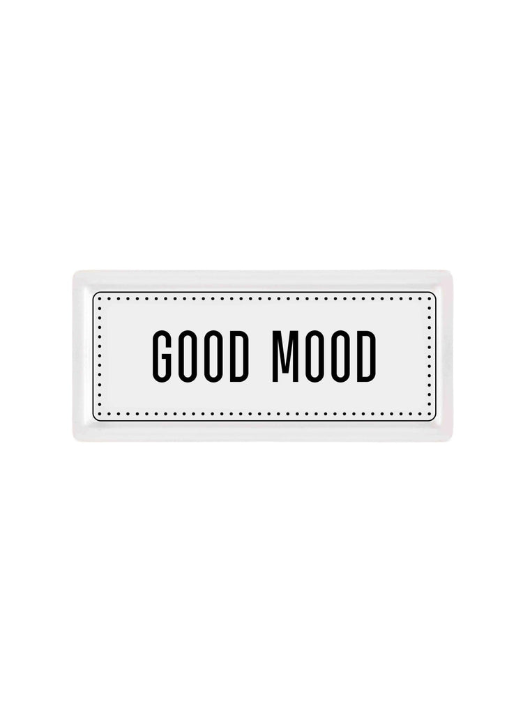 Rectangular Service Good Mood - 35 x 16 Cm - Exporgin - Global Shopping Site