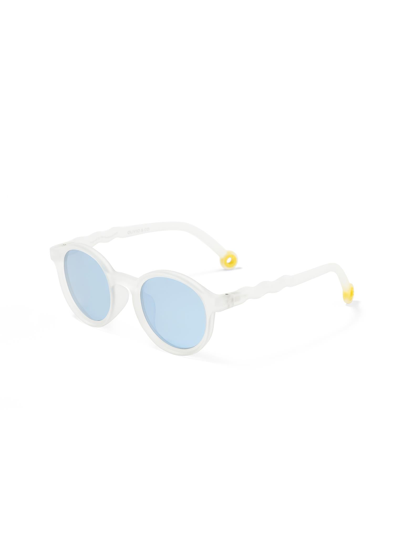 Revo Glass Sunglasses Oval Jellyfish White 3-12 Y