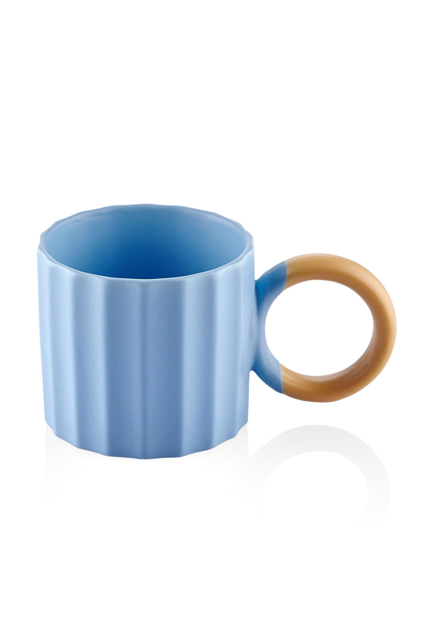 Runden Porcelain Mug Blue 250 ml