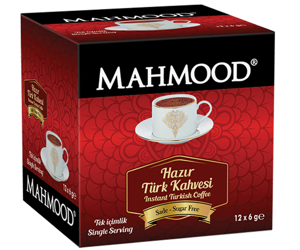 Mahmood Instant türkischer Kaffee mittelschwer 12 x 8 g