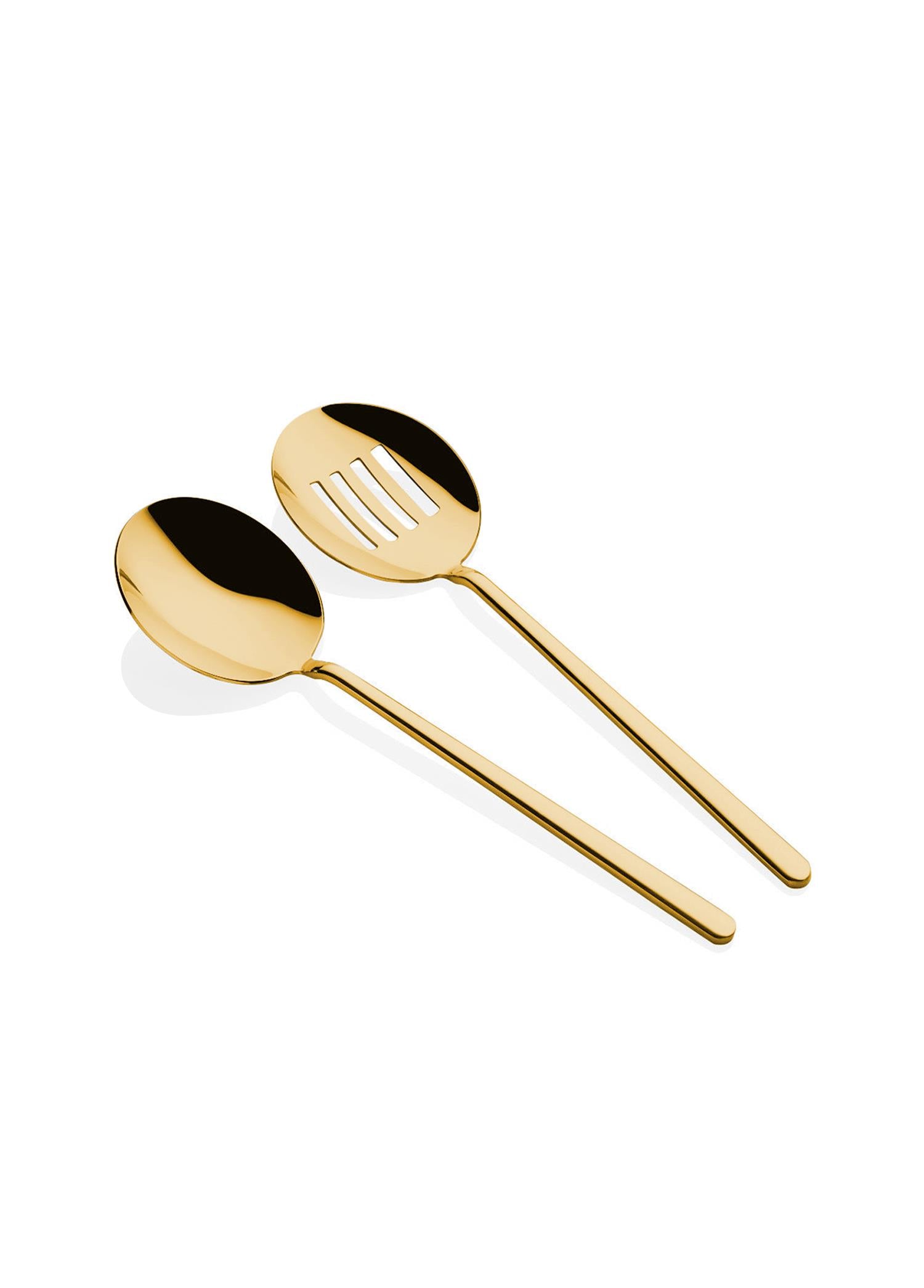 Gourmet Serving Set Gold 2 Pieces