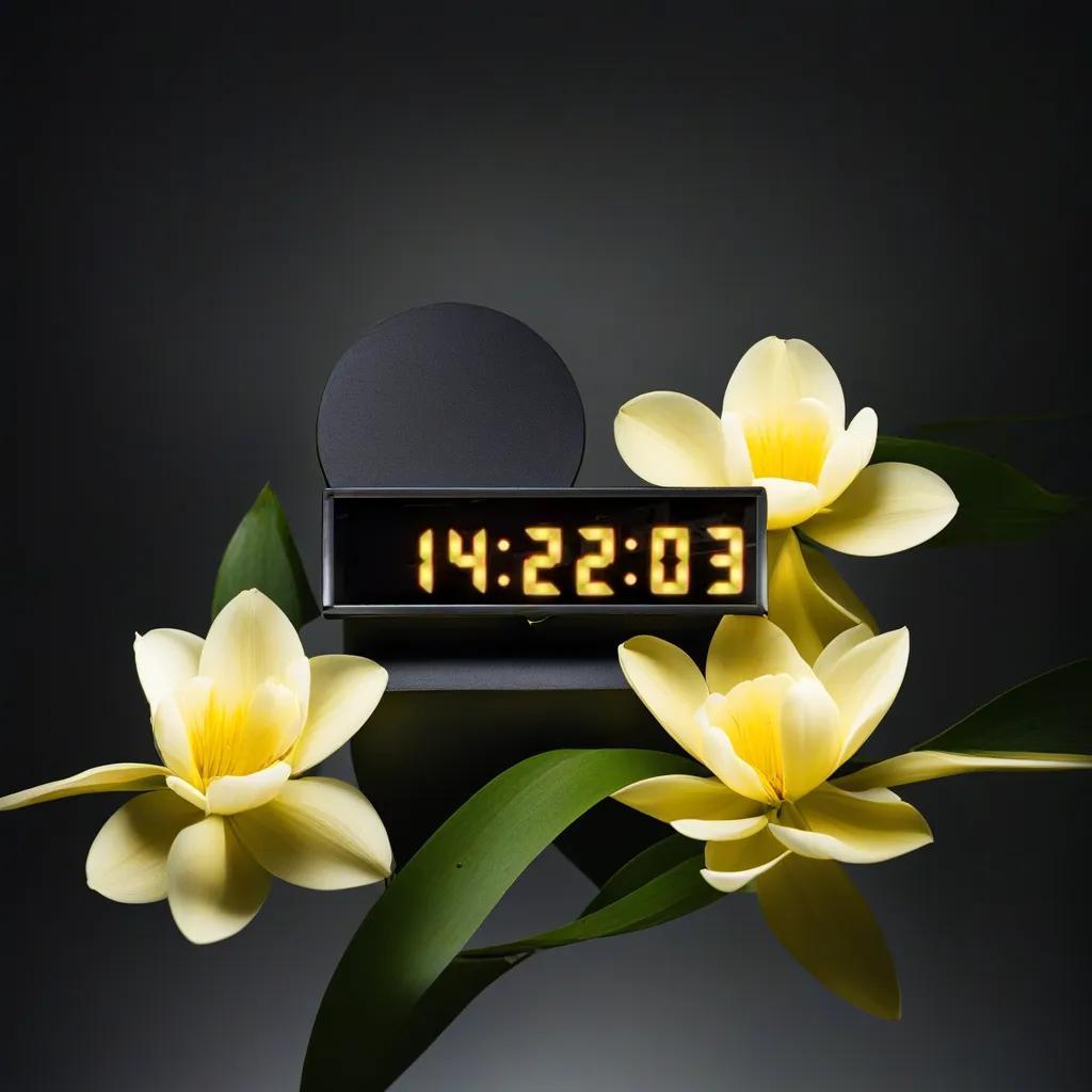 Digital LED Wall and Desk Clock with Seconds Temperature and Humidity - Yellow (Case Dimensions: 7x26 cm)