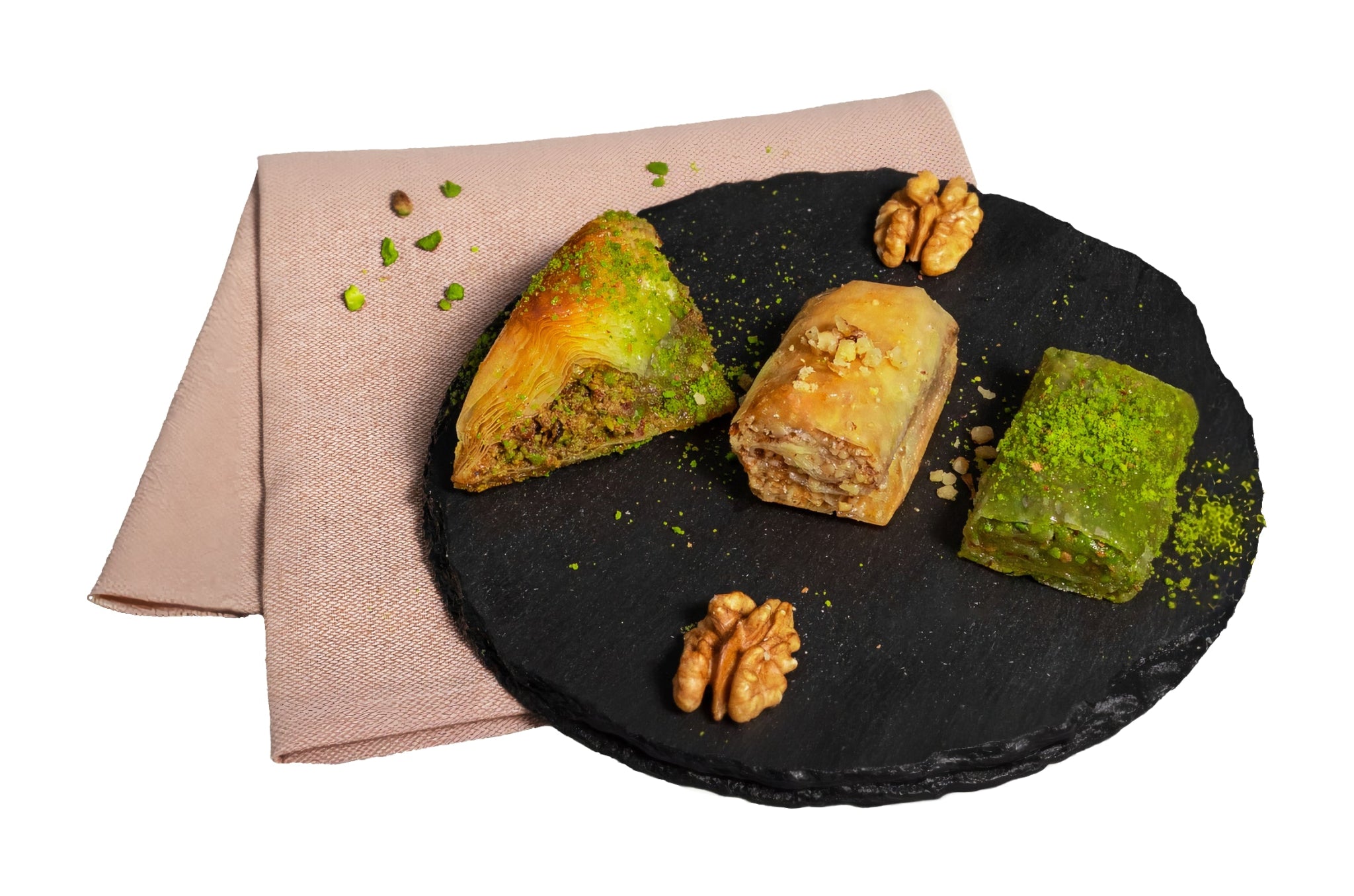 Şayan Creamy Mixed Baklava – Traditional Turkish Dessert With a Rich, Creamy Twist - 1000g (35.27 oz) - Exporgin | Türkiye Comes to You