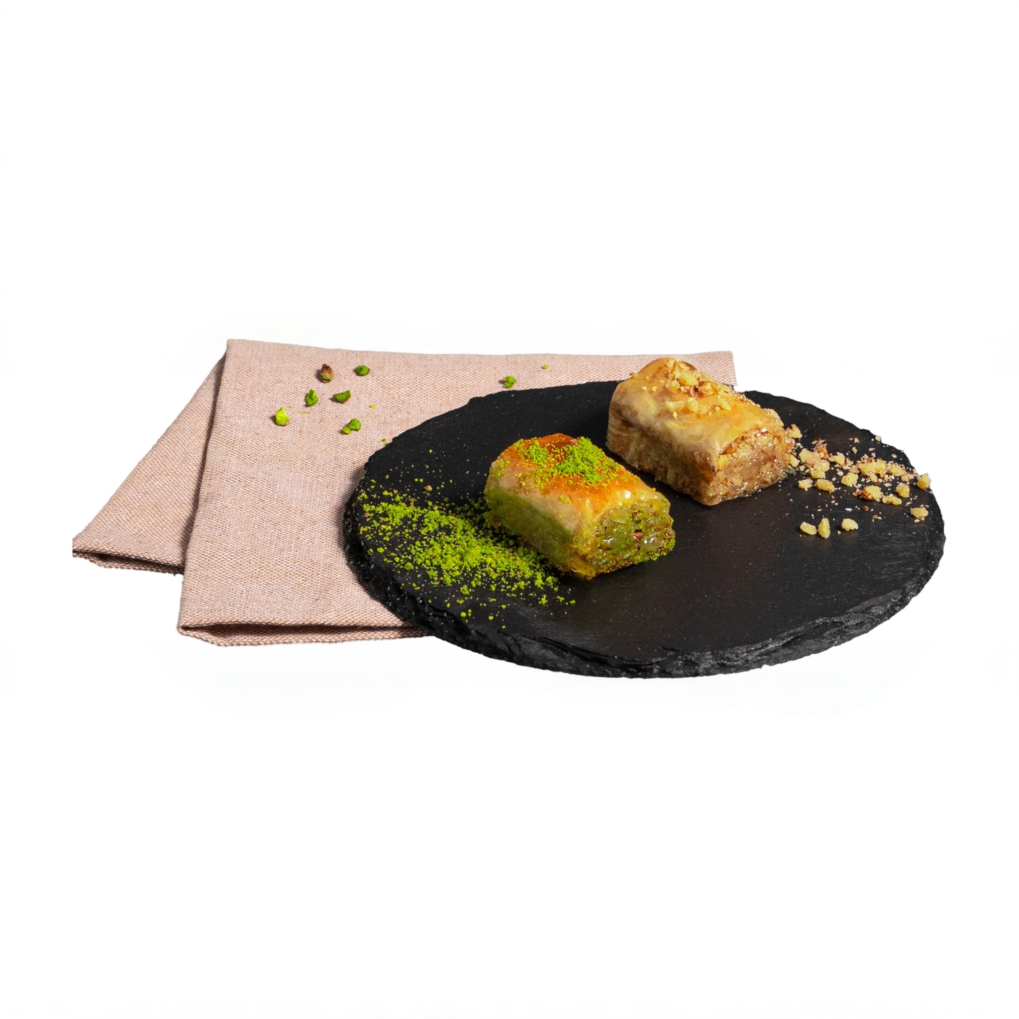 Şayan Special Baklava (Pistachio & Walnut Special Mixed) Traditional & Premium Dessert - 1000g (35.27 oz) - Exporgin | Türkiye Comes to You