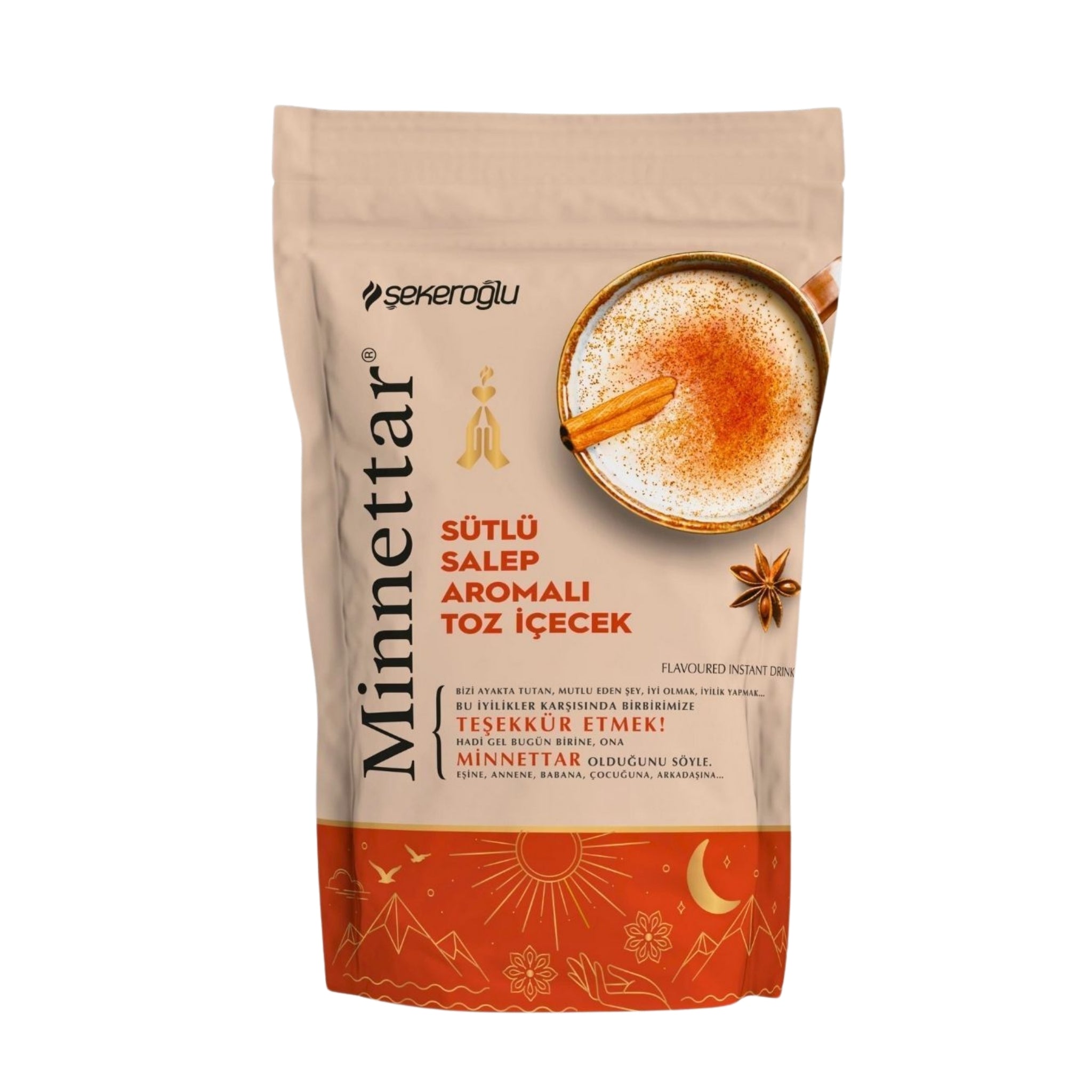 Şekeroğlu Minnettar Milky Salep 200 gr – Traditional Turkish Salep Powder with Natural Orchid Flavor - Exporgin - Global Shopping Site