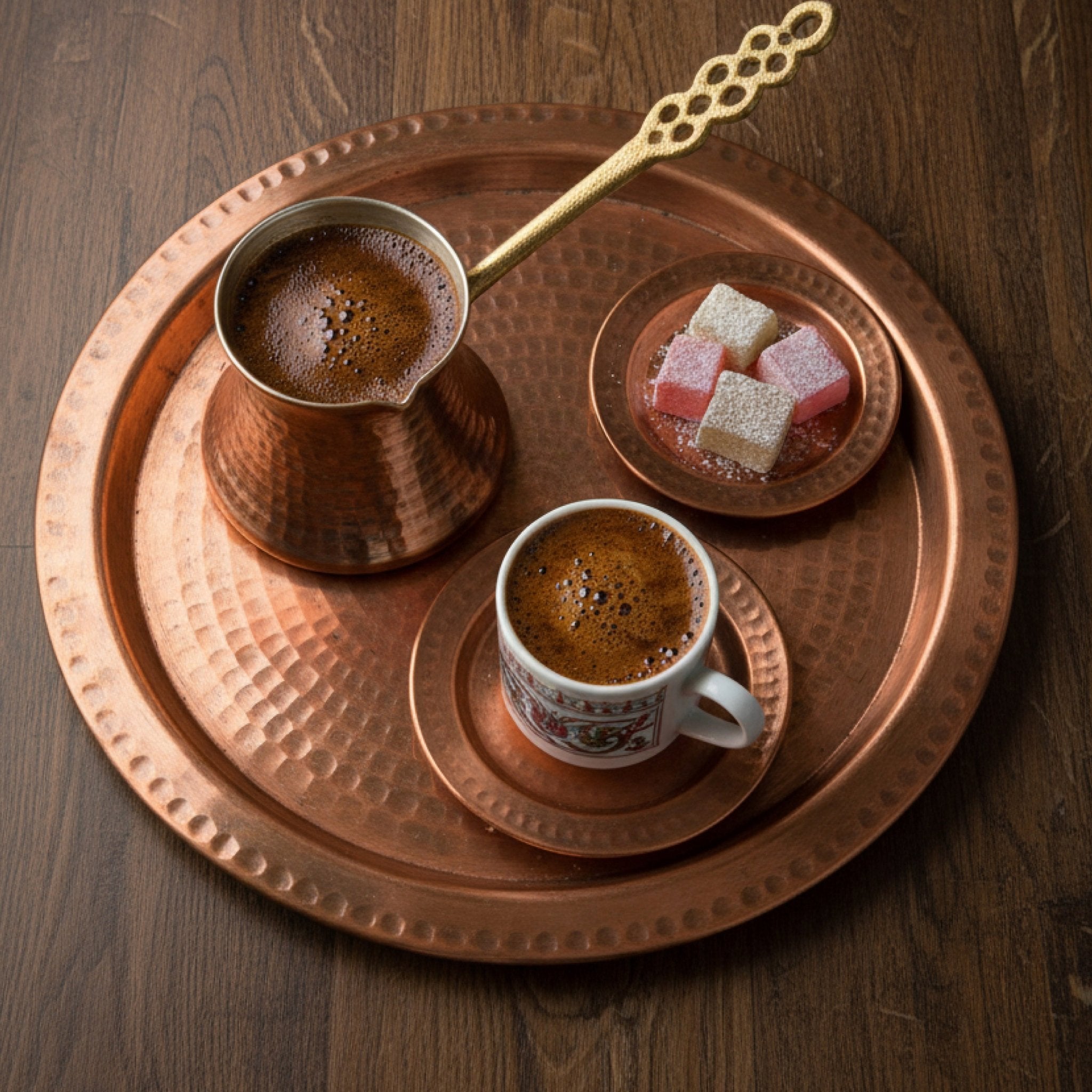 Turkish Gourmet Box gift set with Turkish Delight, Coffee, Baklava, and Dubai Chocolates