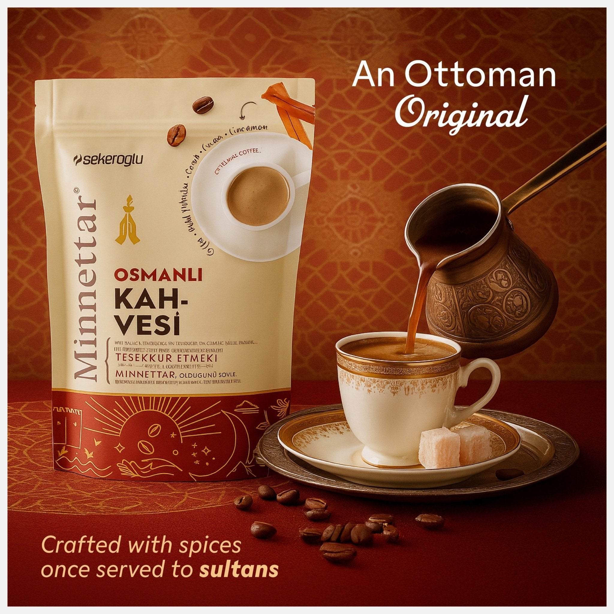Şekeroğlu Minnettar Ottoman Coffee 165 gr – Traditional Turkish Coffee - Exporgin - Global Shopping Site
