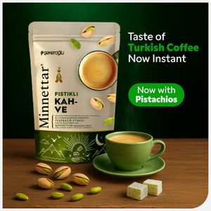Şekeroğlu Minnettar Pistachio Turkish Coffee – Authentic Turkish Coffee with Ground Pistachio – 165g (5.82 oz) - Exporgin | Türkiye Comes to You
