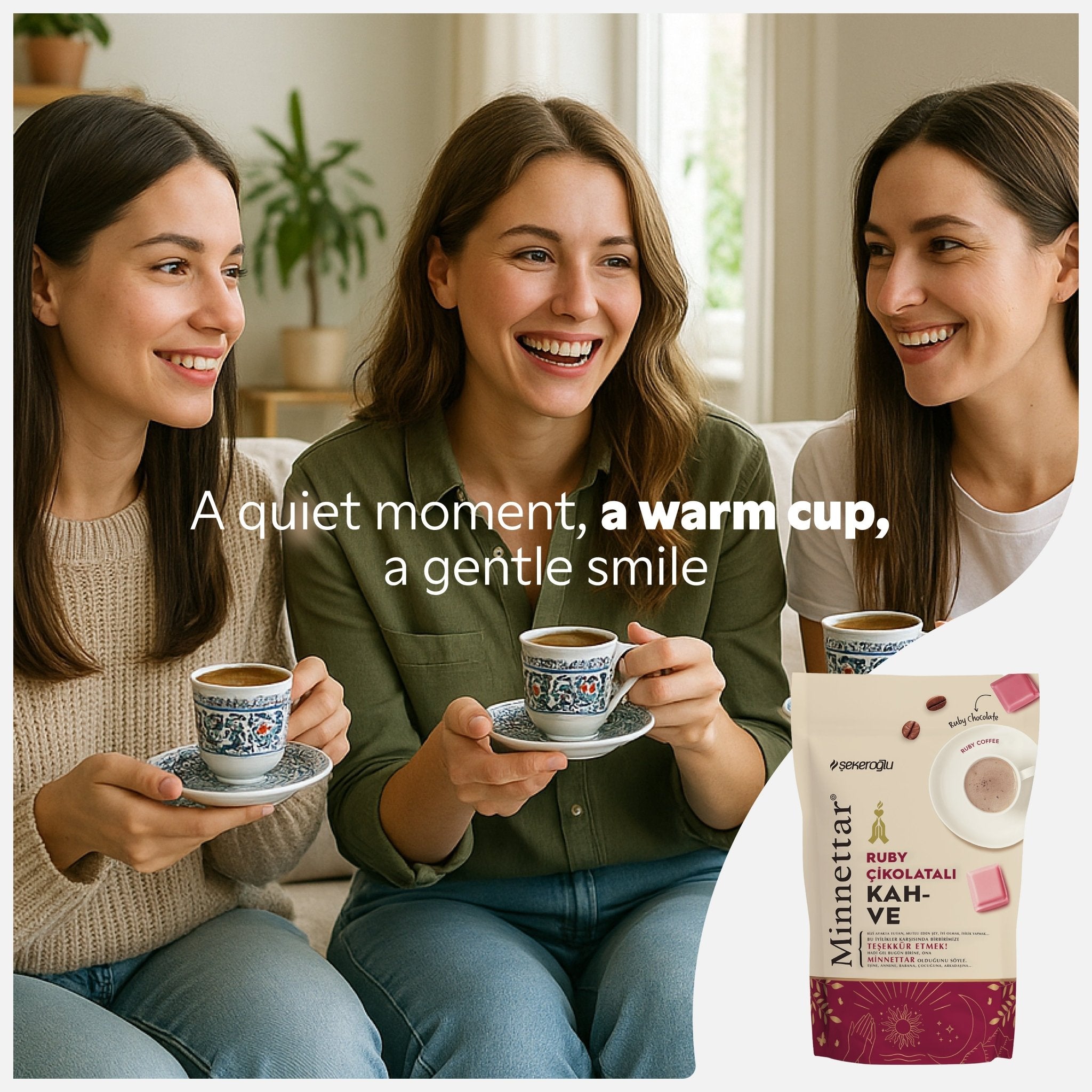 Şekeroğlu Minnettar Ruby Chocolate Coffee 165 gr – Turkish Coffee with Ruby Chocolate – Unique Fruity and Creamy Flavor - Exporgin - Global Shopping Site