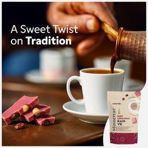 Şekeroğlu Minnettar Ruby Chocolate Coffee 165 gr – Turkish Coffee with Ruby Chocolate – Unique Fruity and Creamy Flavor - Exporgin - Global Shopping Site