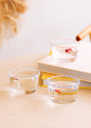 Simple – Ice Cream Dessert Serving Bowl Blue – Borosilicate & Durable – 150ml (8x8x5 cm) - Exporgin - Global Shopping Site