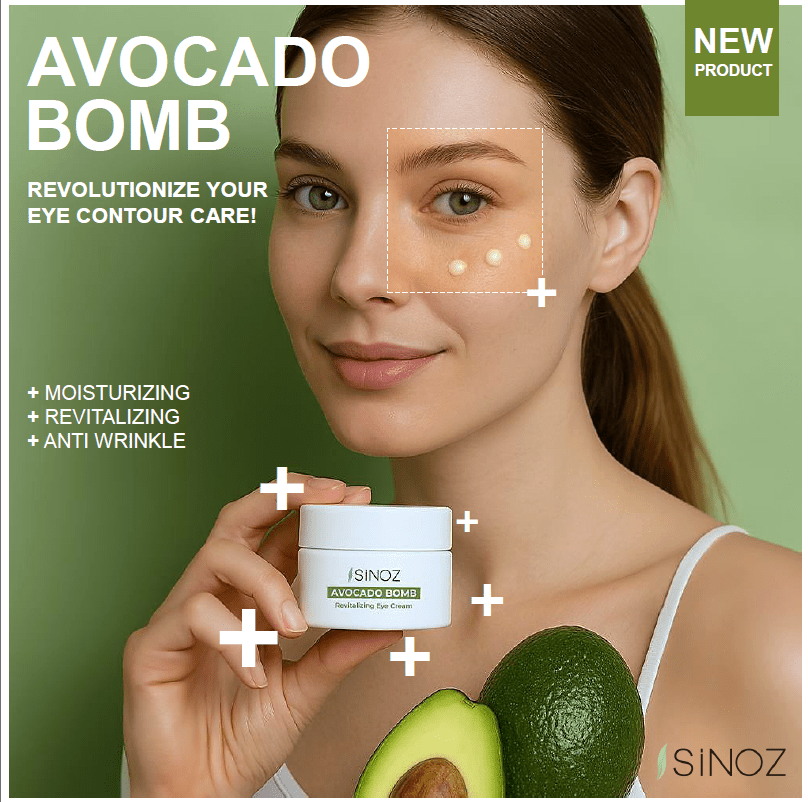 Sinoz – Avocado Bomb Eye Cream – Moisturizing & Revitalizing – 15ml - Exporgin - Global Shopping Site