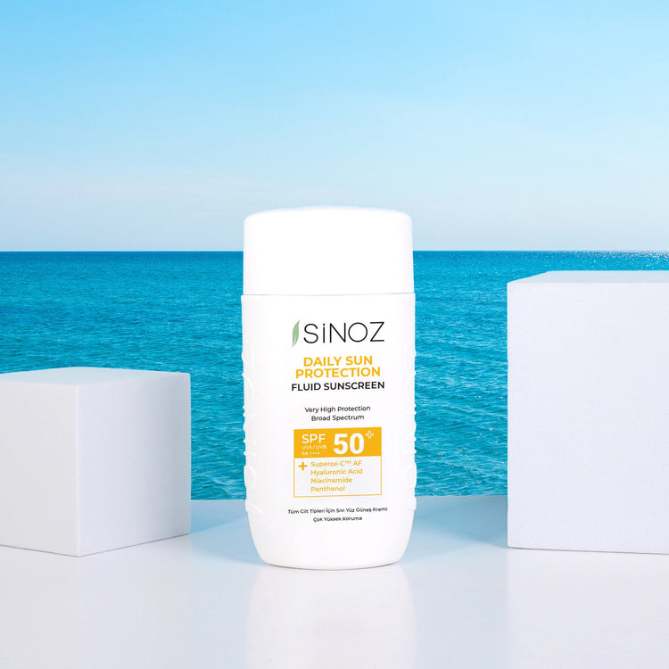 Sinoz Daily Sun Protect Fluid Sunscreen SPF50+ / PA++++ – Lightweight and Powerful - Exporgin - Global Shopping Site
