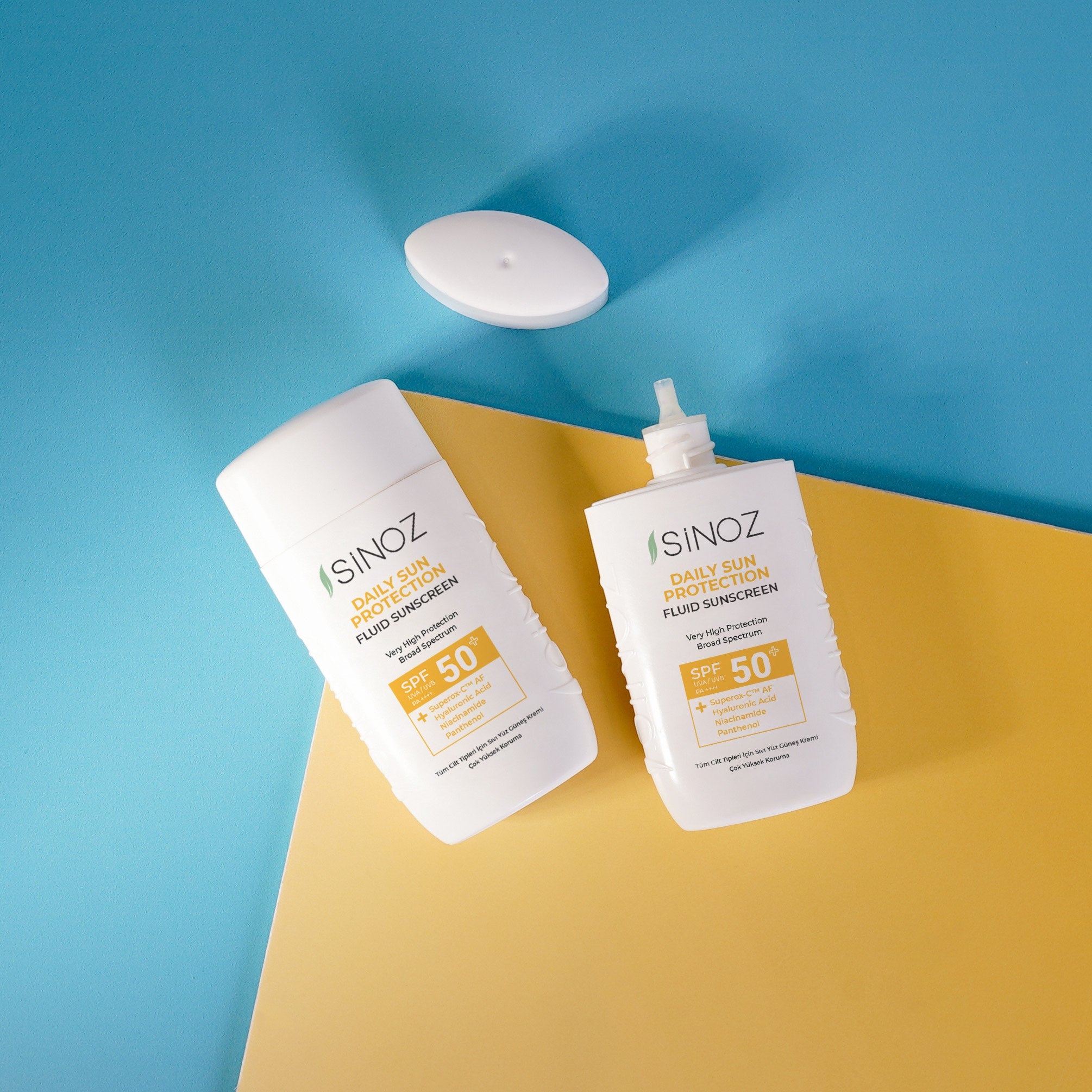 Sinoz Daily Sun Protect Fluid Sunscreen SPF50+ / PA++++ – Lightweight and Powerful - Exporgin - Global Shopping Site