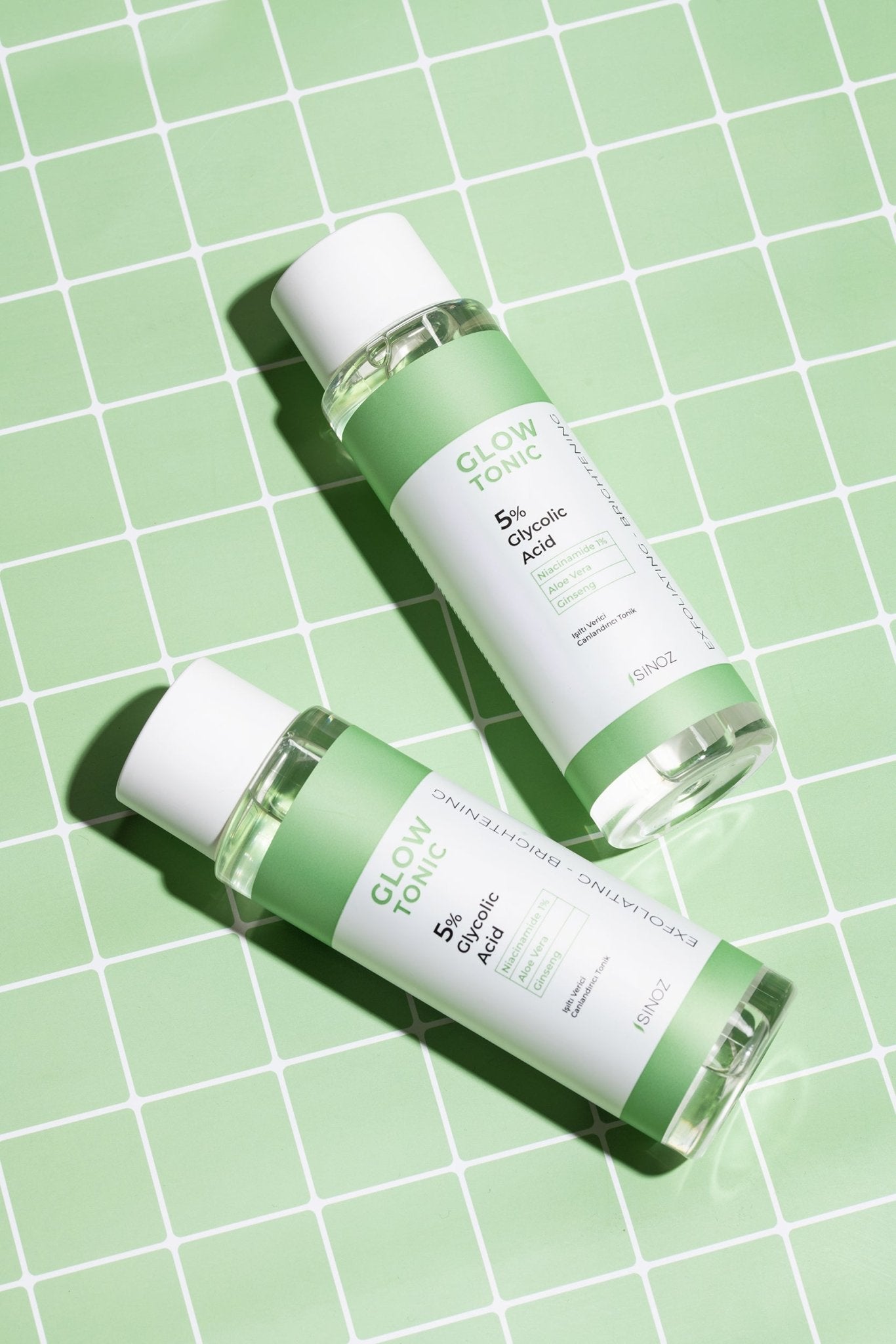 Sinoz Glow Tonic - Pore Tightening Purifying Revitalizing Peeling Effect Glycolic Acid 5% + Niacinamide 1% 200 ml - Exporgin - Global Shopping Site